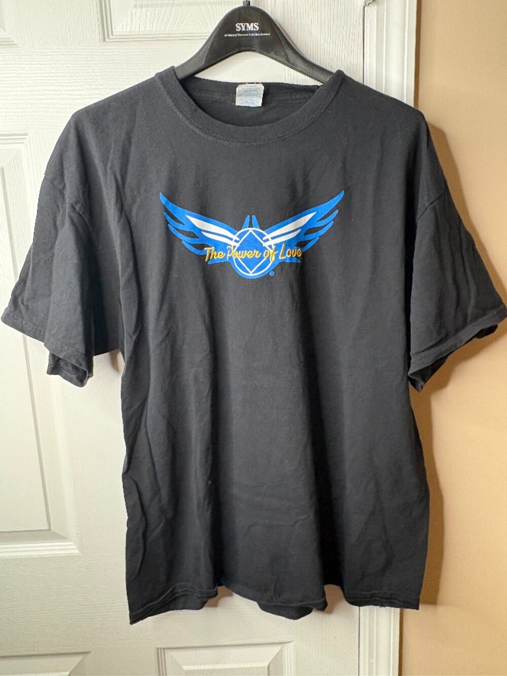 The Power Of Love 100% Cotton Black XL T-Shirt
